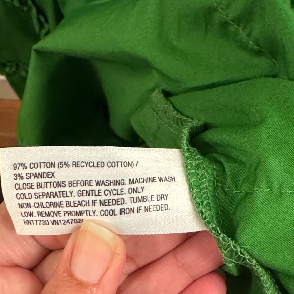 kate spade Bright Green Ruffle Shirt Midi Dress - Picture 13 of 13